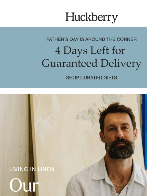 huckberry newsletter: Our Summer Uniform
