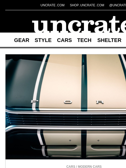 uncrate newsletter: Boreham Motorworks Ford Escort Mk1 RS & more