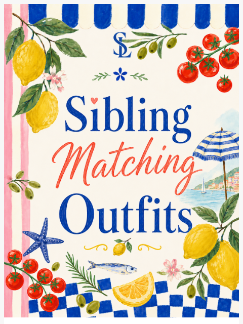 spearmintlove newsletter: New Sibling Matching Outfits ☀️