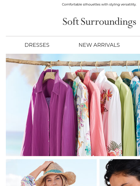 softsurroundings newsletter: Lightweight. Easy. Gauze.
