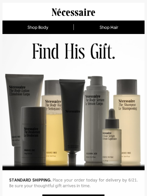 necessaire newsletter: Order Today. Delivery By 6/21