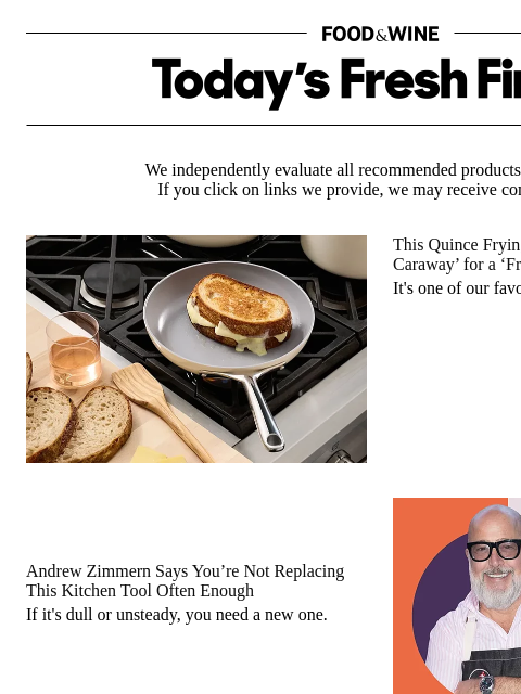 foodandwine newsletter: Andrew Zimmern Says You Should Replace This Tool M...
