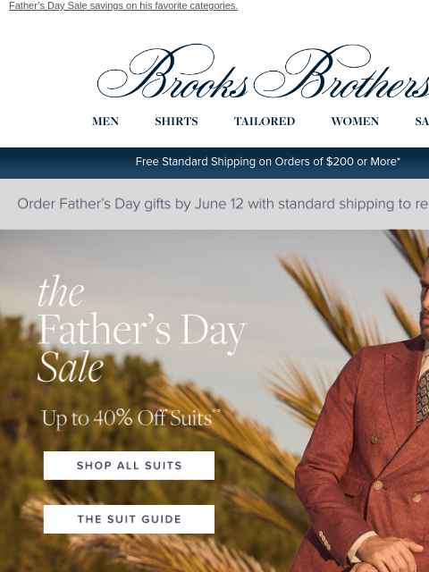 brooksbrothers newsletter: Suit refresh: up to 40% off