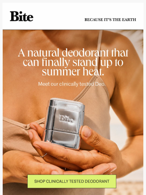 bitetoothpastebits newsletter: Your deodorant isn't ready for this summer