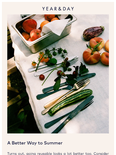 yearandday newsletter: Ditch the disposables