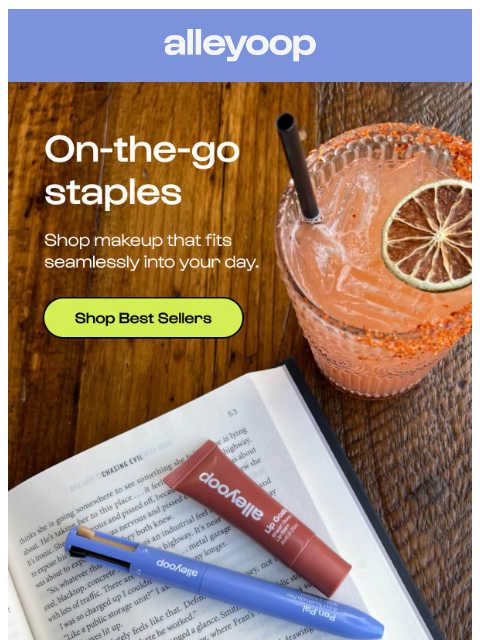 meetalleyoop newsletter: Grab & go beauty? Say less.