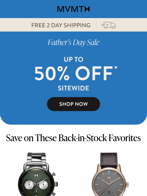 mvmt newsletter: Best Sellers Are Back in Stock