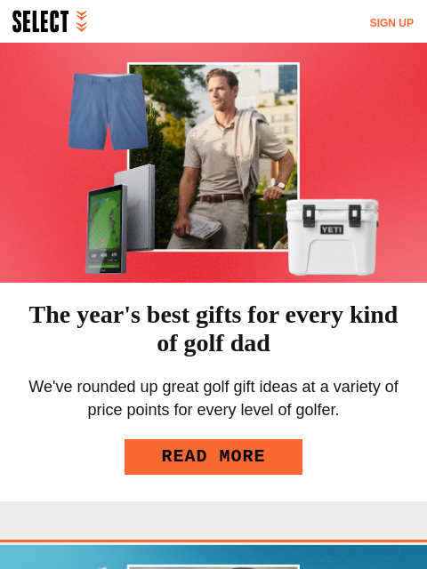 golfdigest newsletter: Father's Day is coming soon