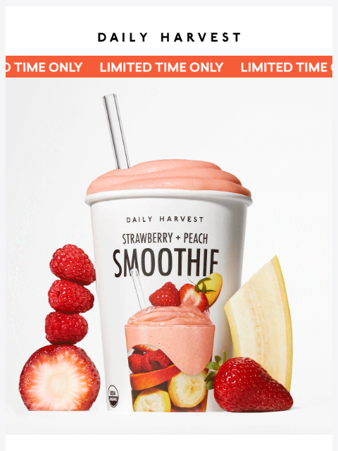 daily-harvest newsletter: This Strawberry + Peach deal won't last long