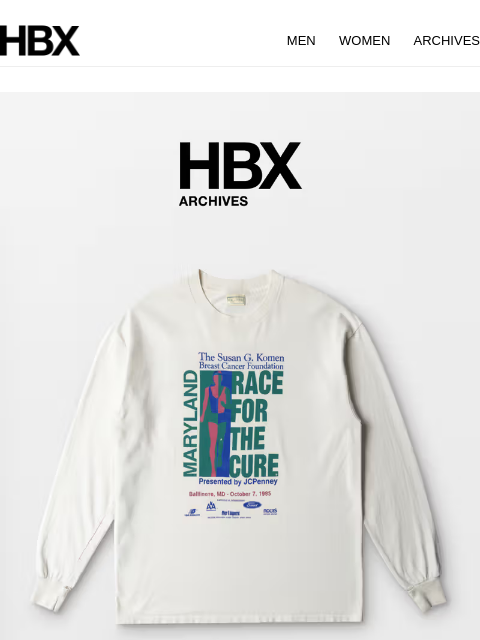 hbx newsletter: HBX Archives Preview: 12 June/9AM EST/9PM HKT Rele...