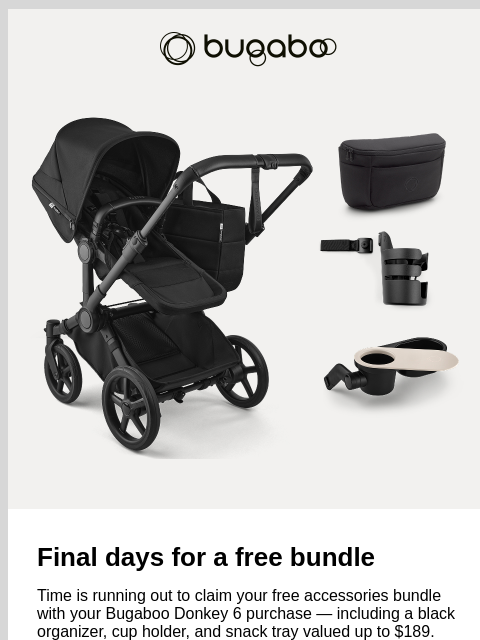 bugaboo newsletter: Final days for a free bundle