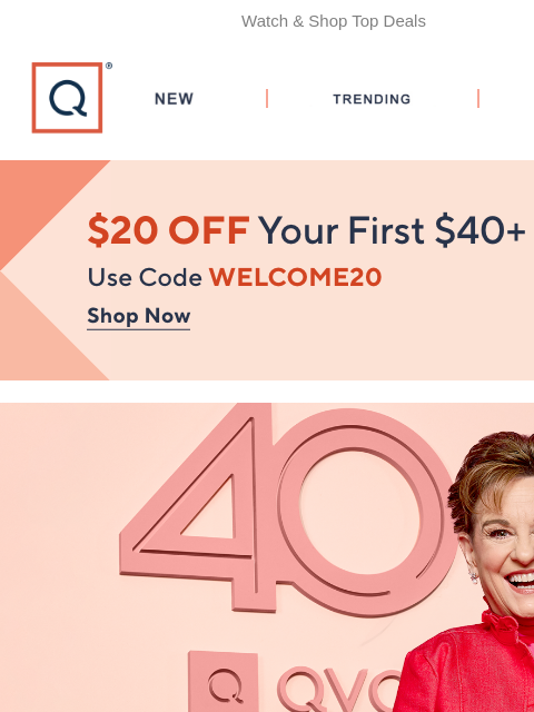 qvcemail newsletter: 40 & Fantastic Premiering Tonight