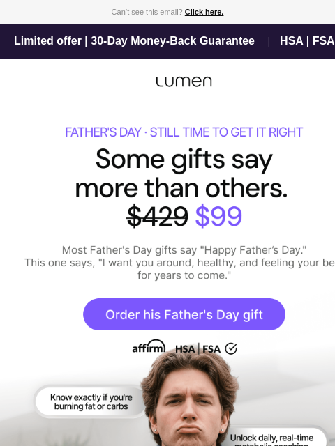 lumen newsletter: If I could tell Dad one thing