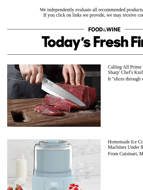 foodandwine newsletter: Homemade Ice Cream Is Trending, and I Found Machin...