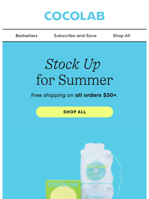 cocolab newsletter: Smiling All Summer ☀️