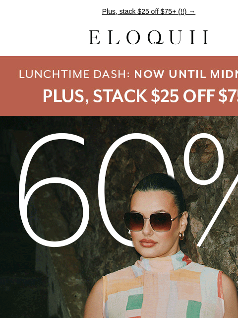 eloquii newsletter: HOURS LEFT: 60% OFF ❣️