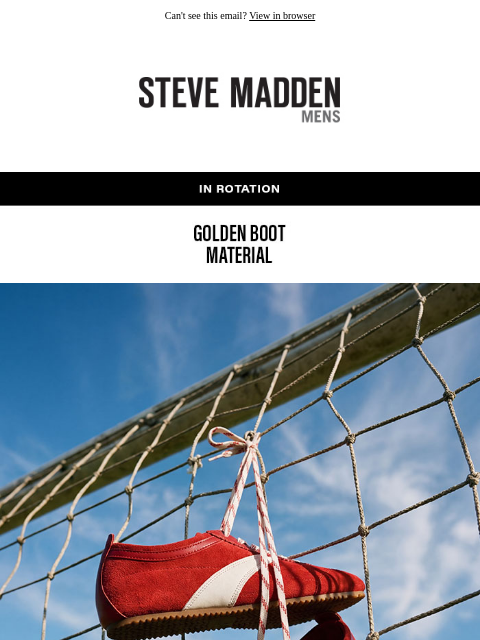 stevemadden newsletter: Match Day Special: MVP Sneakers