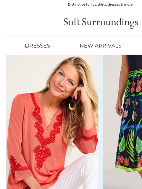softsurroundings newsletter: Summer Styles, Now Reduced