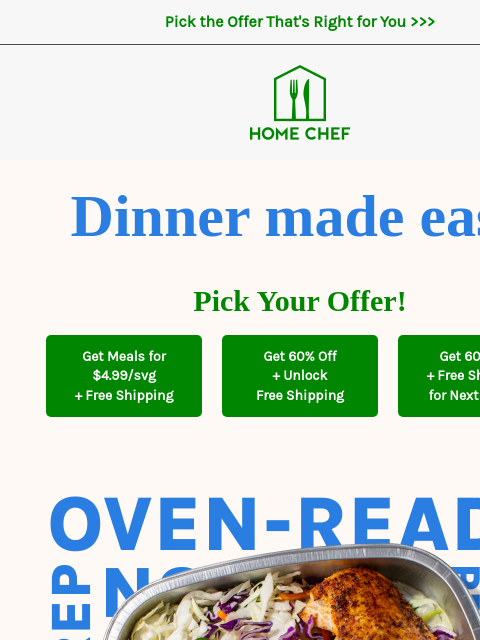 homechef newsletter: ⏳Save time cooking, cleaning, and prepping with Ov...