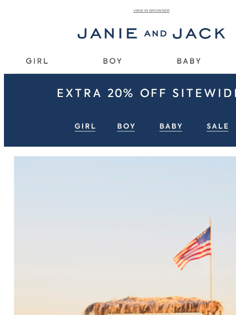 janieandjack newsletter: Red, white and new to sale