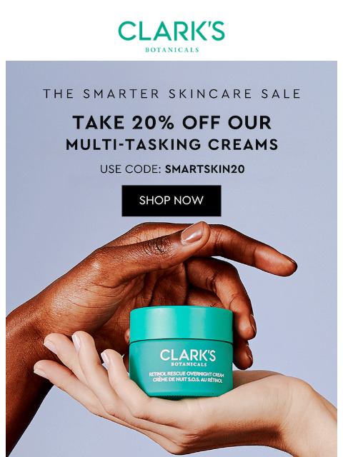 Use code SMARTSKIN20 to save on our best-selling creams. ͏ ͏ ͏ ͏ ͏ ͏ ͏ ͏ ͏ ͏ ͏ ͏ ͏ ͏ ͏ ͏ ͏ ͏ ͏ ͏ ͏ ͏ ͏ ͏ ͏ ͏ ͏ ͏ ͏ ͏ ͏ ͏ ͏ ͏ ͏ ͏ ͏ ͏ ͏ ͏ ͏ ͏ ͏ ͏ ͏ ͏ ͏ ͏ ͏ ͏ ͏ ͏ ͏ ͏ ͏ ͏ ͏ ͏ ͏ ͏ ͏ ͏ ͏ ͏ ͏ ͏ ͏ ͏ ͏ ͏ ͏ ͏