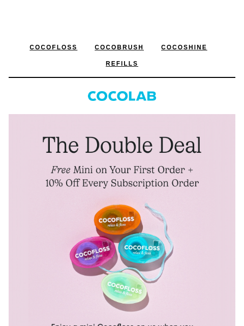 cocolab newsletter: FREE mini Cocofloss