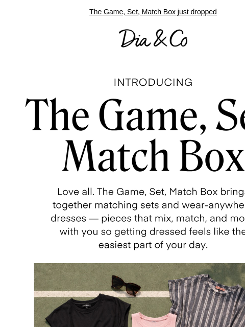 dia newsletter: Your new summer outfit formula