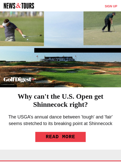 golfdigest newsletter: This pro debut couldn’t be going better