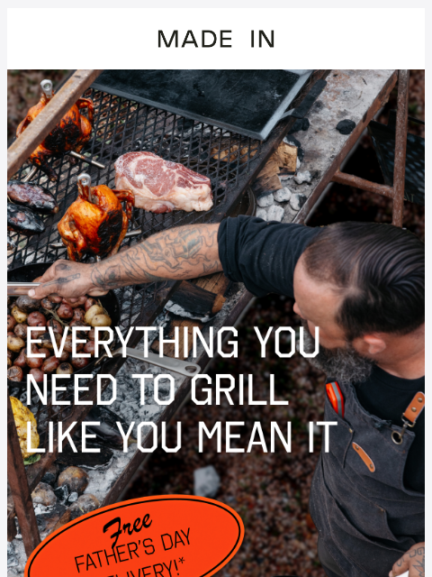 madeincookware newsletter: The Grill Setup He Actually Wants