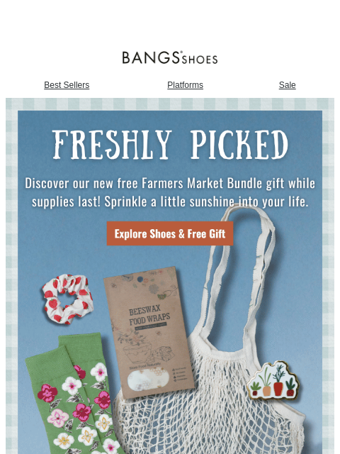 bangsshoes newsletter: Bring home a little market magic 🌼