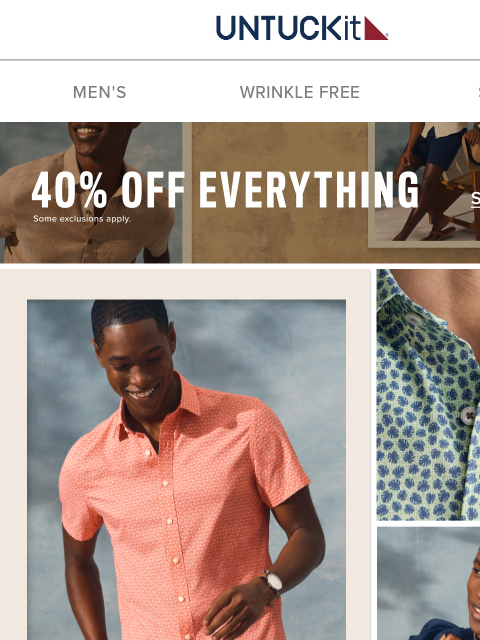 untuckit newsletter: Performance Shirts That Pack Personality 😎 & Now ...