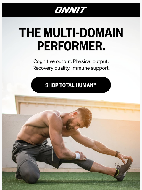 onnit newsletter: Performance Is Not One Lane.