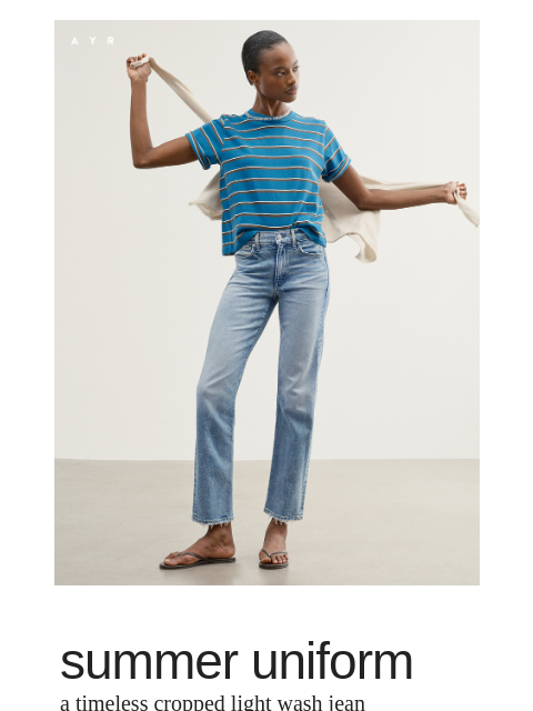 ayr newsletter: the perfect weekend jean