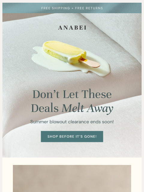 anabei newsletter: Summer Blowout is Ending ⛱️