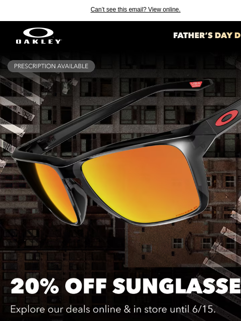 oakley newsletter: Savings From 20% Are Still Live
