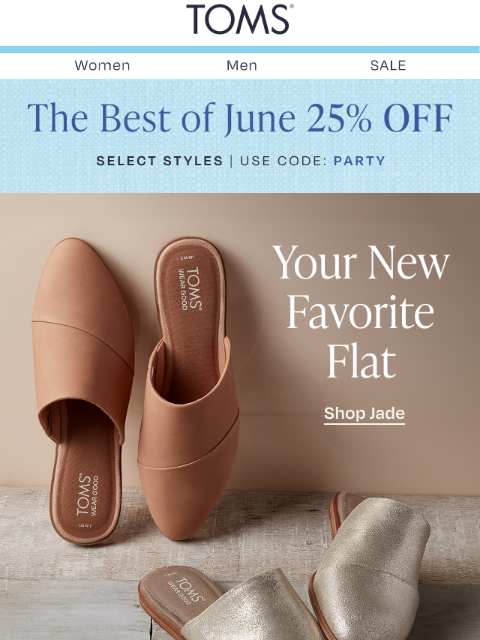 toms newsletter: Save Big on Our Most-Loved Styles