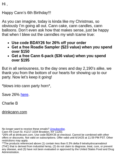 Hi , Happy Cann's 6th Birthday!!! As you can imagine, today is kinda like my Christmas, so obviously I'm going all out. Cann cake, cann candles, cann balloons. Don't even ask how that makes