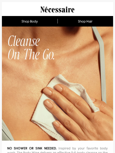 necessaire newsletter: New: Cleanse On The Go