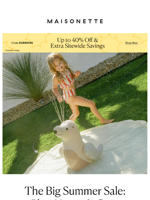 maisonette newsletter: Extra 10% Off The Playroom, Nursery & Beyond