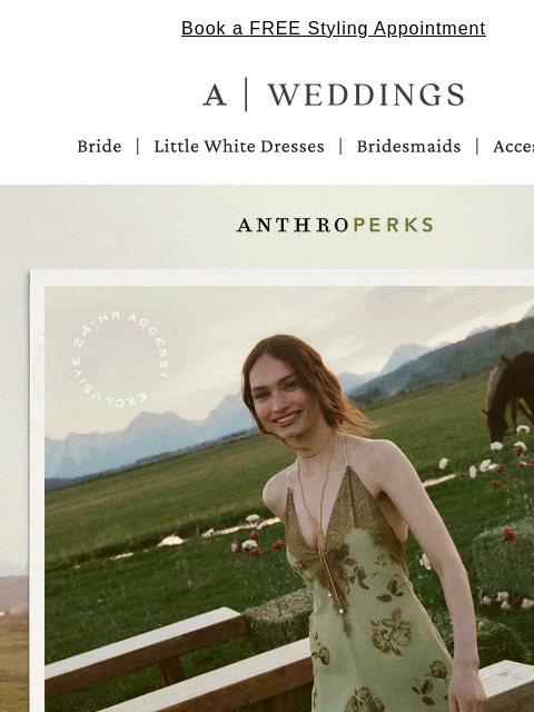 anthropologie newsletter: Exclusive early access