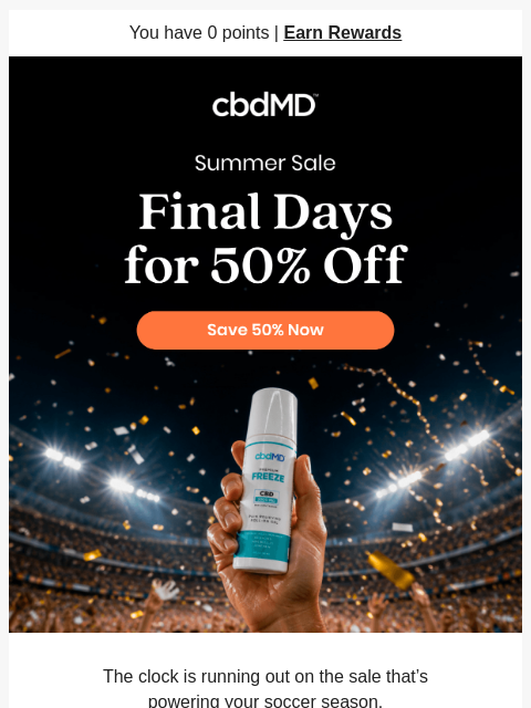 cbdmd newsletter: Grab 50% Off Before It’s Gone