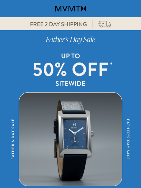 mvmt newsletter: Striking Blue Dials for Dad