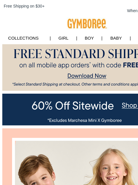 gymboree newsletter: Inside: Summer's Most-Loved Collection (+ 60% Off!...