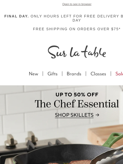 surlatable newsletter: The skillets worth making room for.