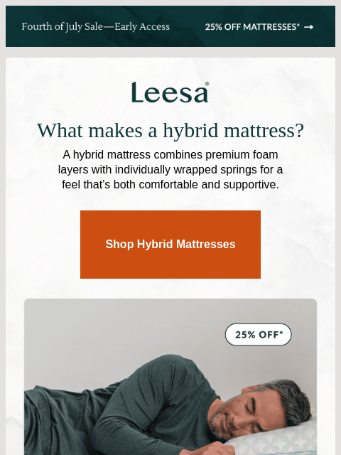 leesasleep newsletter: What makes a hybrid mattress different?