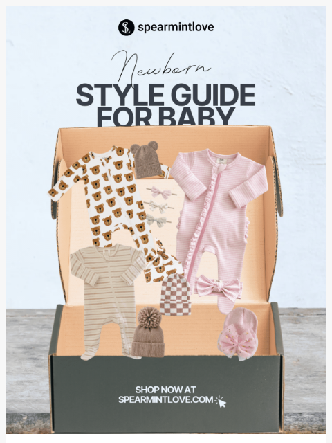 spearmintlove newsletter: Looking for the Perfect Newborn Gift? 🐻🎀