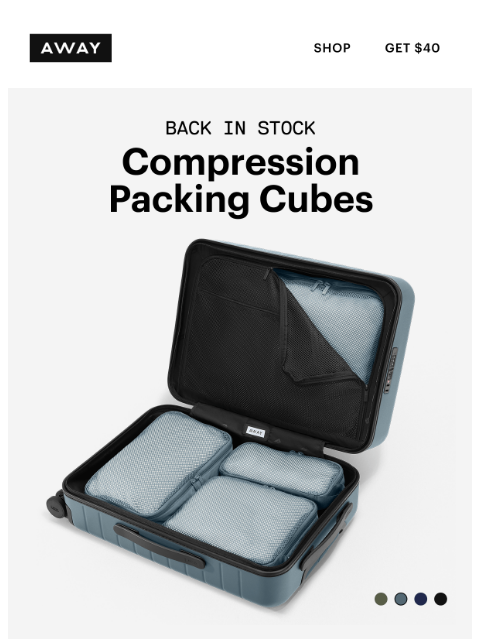 awaytravel newsletter: BACK IN STOCK