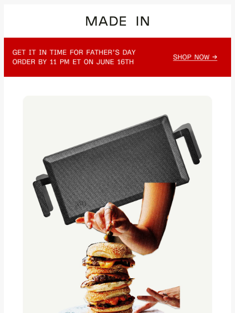 madeincookware newsletter: One griddle. Every cooktop. Endless meals.