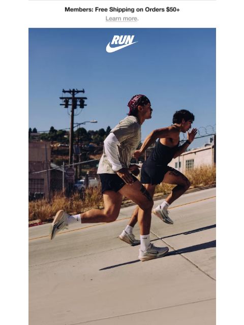 nike newsletter: On repeat: Sprints, hills, and city streets