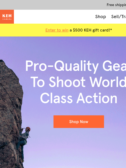 keh newsletter: Freeze the Action. Not Your Budget.